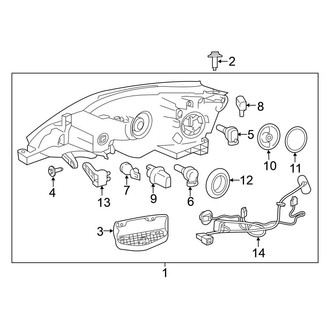 Nissan OE - Front Lamps - Headlamp Components (Halogen)