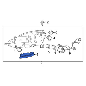 Nissan OE - Left Headlight Fastener Clip