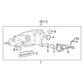 Nissan OE - Front Lamps - Headlamp Components (LED)