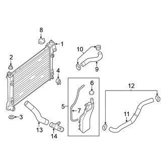 Nissan OE - Cooling - Radiator & Components (1.6L)