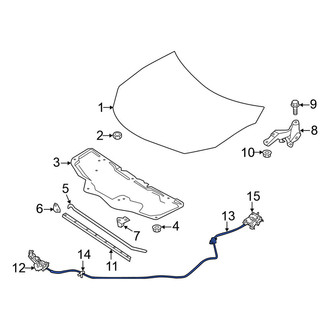 Nissan OE - Front Hood Release Cable