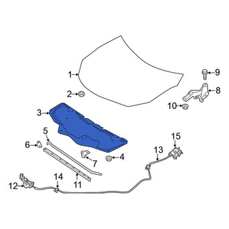Nissan OE - Front Hood Insulation Pad