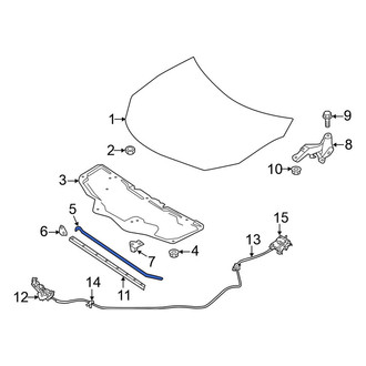 Nissan OE - Front Hood & Trunk Prop Rod