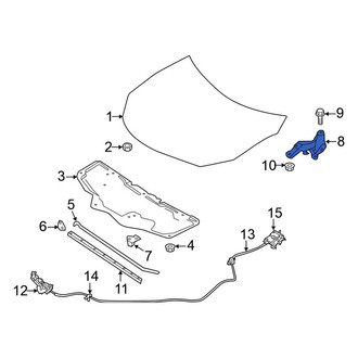 Nissan OE - Front Left Hood Hinge