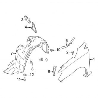 2014 Nissan Sentra OEM Fenders | Front, Rear, Inner — CARiD.com