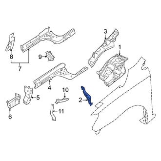 Nissan OE - Left Fender Brace