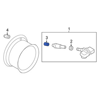 Nissan OE - Tire Pressure Monitoring System (TPMS) Valve Stem Cap