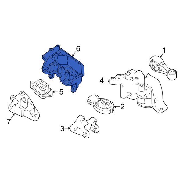 Nissan OE 112541KG0A - Left Engine Mount Bracket
