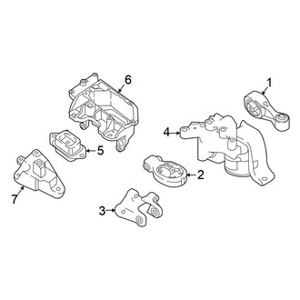 Nissan OE - Engine / Transaxle - Engine & Transmission Mounting (1.6L Standard Tr)