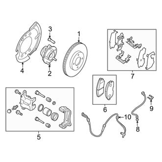 Nissan OE - Front Suspension - Brake Components