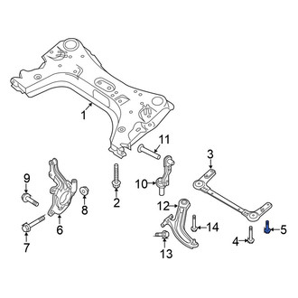 Nissan OE - Rear Suspension Crossmember Reinforcement Bolt
