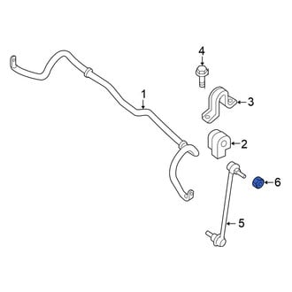 Nissan OE - Front Suspension Stabilizer Bar Link Nut