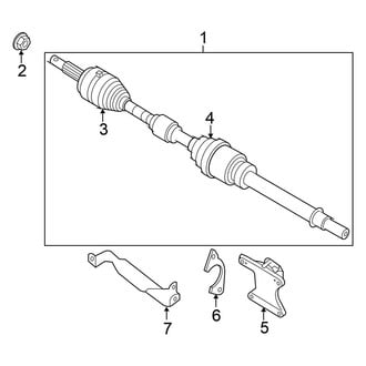 Nissan OE - Front Suspension - Drive Axles