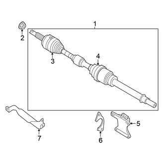 Nissan OE - Front Suspension - Drive Axles