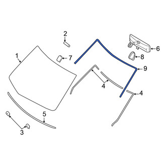 Nissan OE - Front Windshield Molding