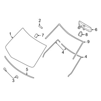 Nissan OE - Windshield - Glass