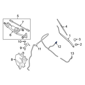 Nissan OE - Front Right Windshield Washer Nozzle