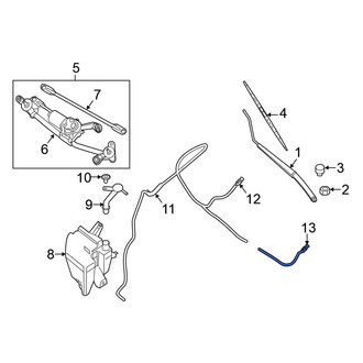 Nissan OE - Front Left Windshield Washer Nozzle