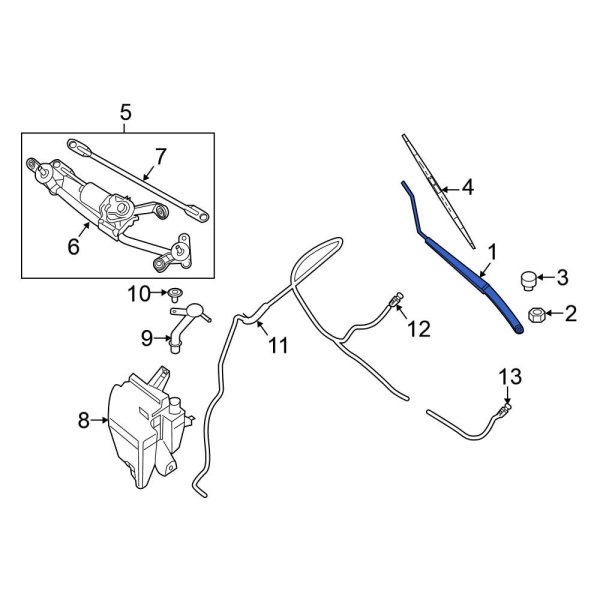 Windshield Wiper Arm