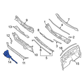 Nissan OE - Front Lower Cowl Insulator