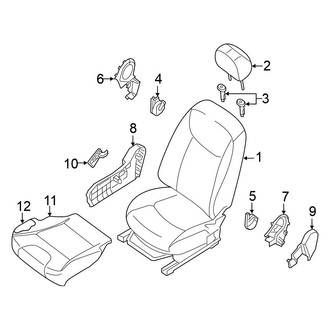 Nissan OE - Seats & Tracks - Passenger Seat Components (W/O Nismo)