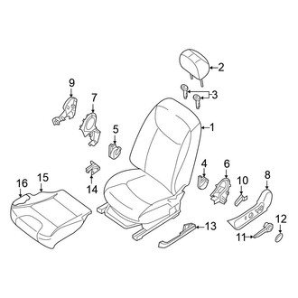 Nissan OE - Seats & Tracks - Driver Seat Components (W/O Nismo)