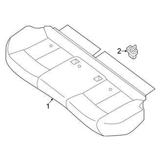 Nissan OE - Seats & Tracks - Rear Seat Components (Seat Cushion)