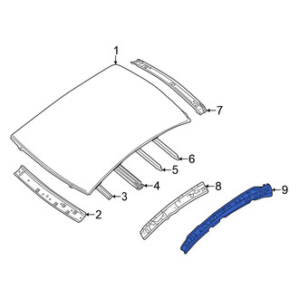 Nissan OE - Right Roof Side Rail Reinforcement