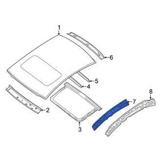 Nissan OE - Left Roof Side Rail