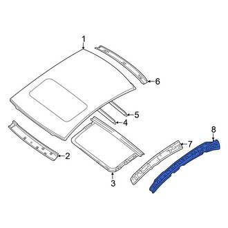 Nissan OE - Left Roof Side Rail Reinforcement