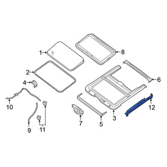 Nissan OE - Left Sunroof Guide Rail