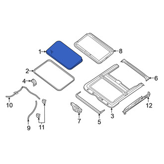 Nissan OE - Sunroof Glass