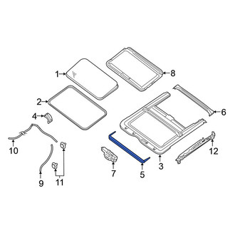 Nissan OE - Sunroof Deflector