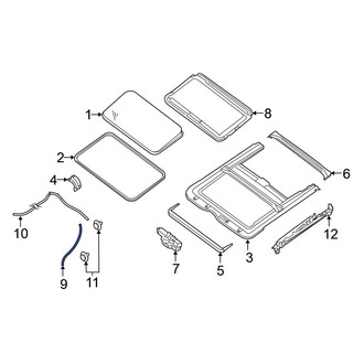Nissan OE - Front Sunroof Drain Hose