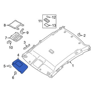 Nissan OE - Left Sun Visor