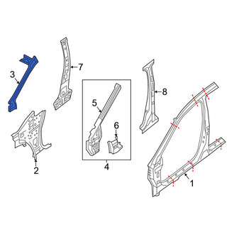 Nissan OE - Left Upper Body A-Pillar