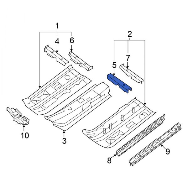 Floor Pan Crossmember