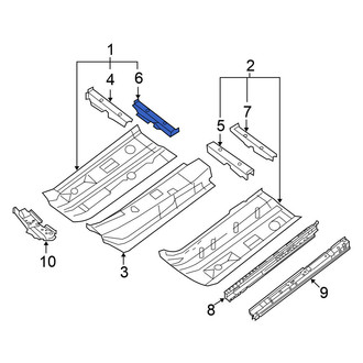 Nissan OE - Rear Right Floor Pan Crossmember