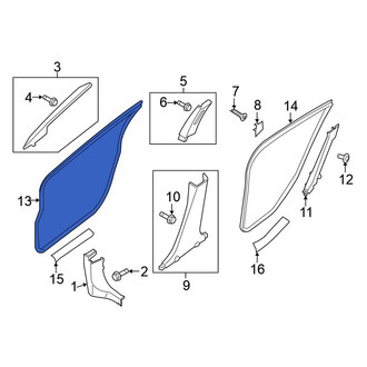 Nissan OE - Rear Right Outer Door Seal