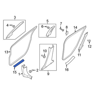 Nissan OE - Front Right Door Sill Plate