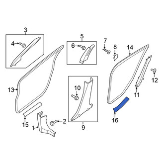 Nissan OE - Front Right Door Sill Plate