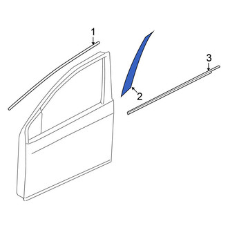 Nissan OE - Front Left Lower Black Out Tape
