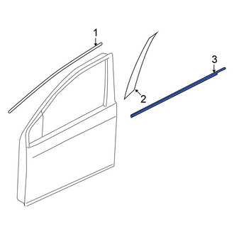 Nissan OE - Front Right Door Belt Molding