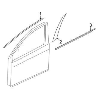 Nissan OE - Front Door - Exterior Trim