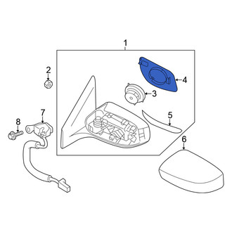 Nissan OE - Front Right Door Mirror Glass