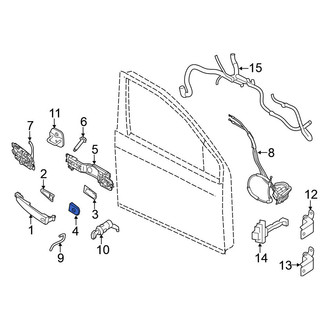 Nissan OE - Front Left Exterior Door Handle Cover