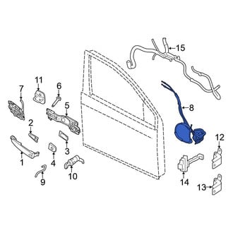 Nissan OE - Front Left Door Latch Assembly