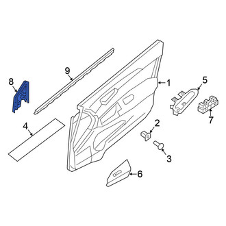 Nissan OE - Front Left Door Window Molding
