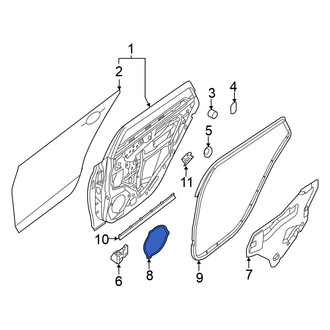 Nissan OE - Rear Door Access Cover