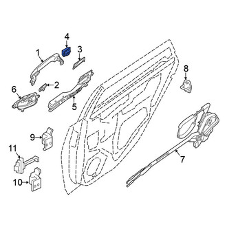 Nissan OE - Rear Outer Exterior Door Handle Cover